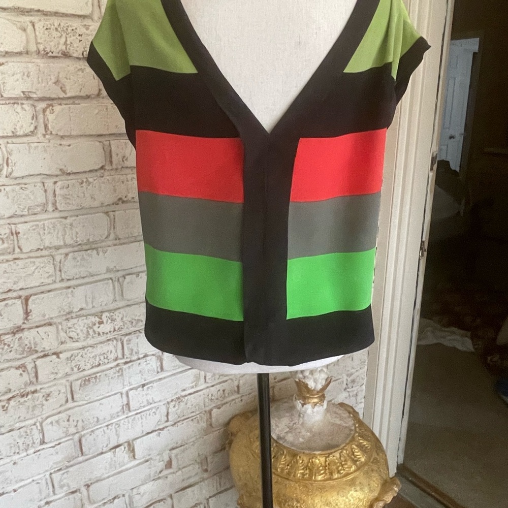 Colorful Striped Women's Top